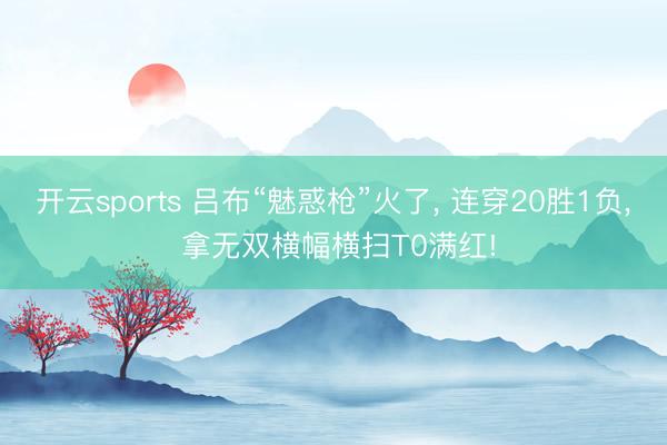 开云sports 吕布“魅惑枪”火了， 连穿20胜1负， 拿无双横幅横扫T0满红!